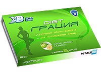 жвачка для похудения Грация Diet 